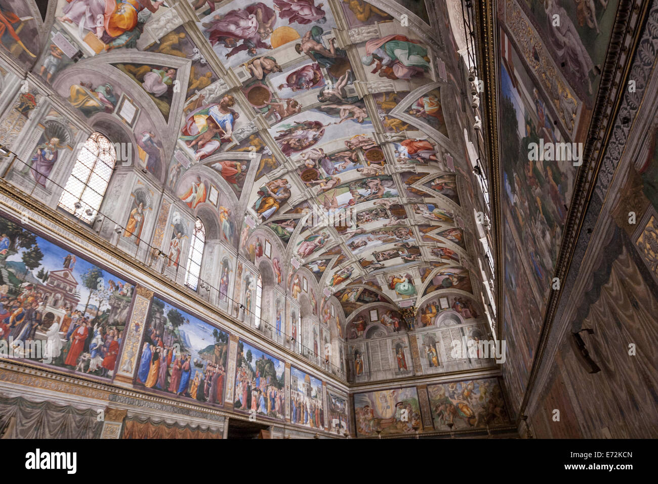 The Sistine Chapel Ceiling Stock Photo 73203221 Alamy