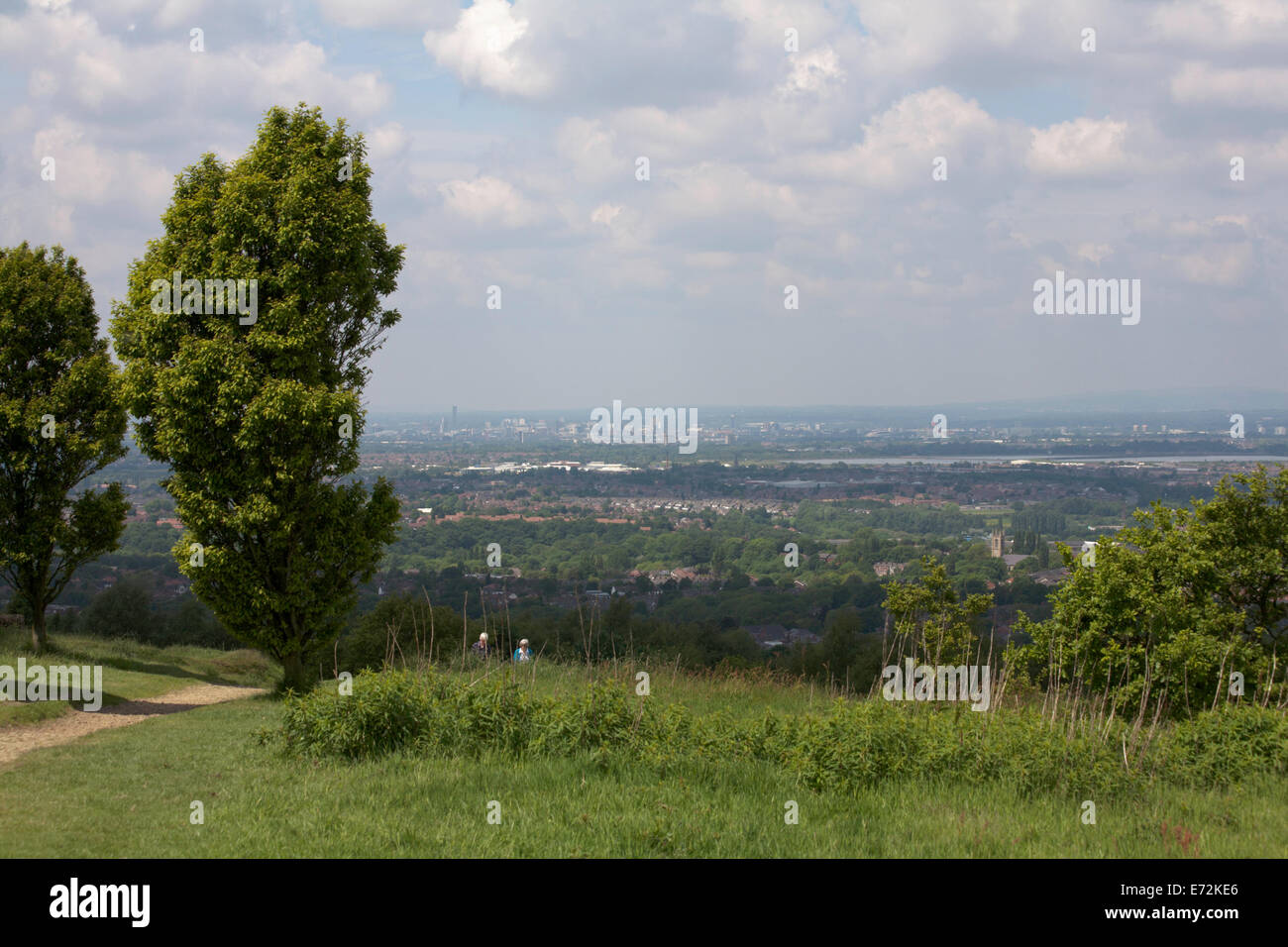View towards Debdale Reservoirs and Manchester from Low between