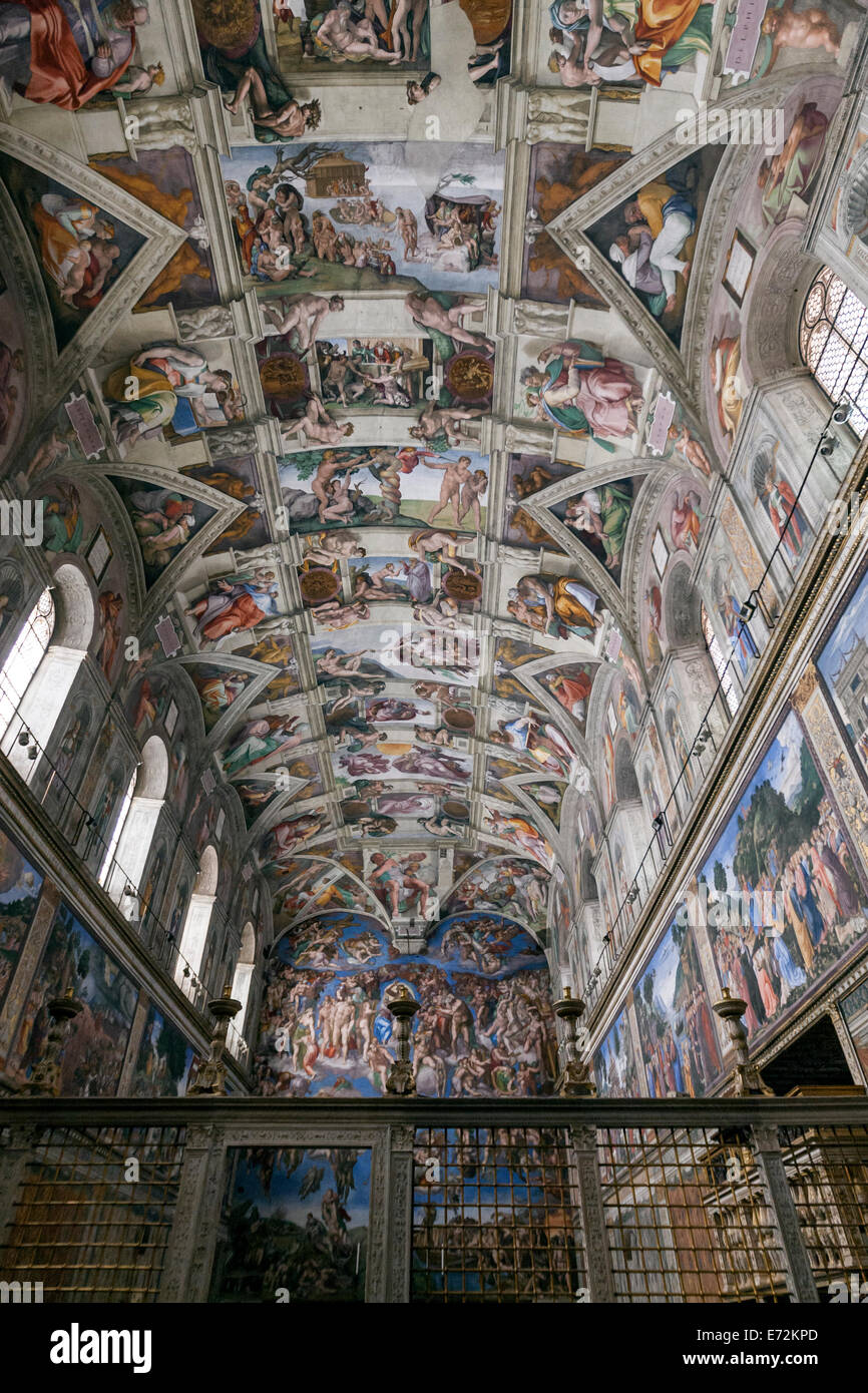 The Sistine Chapel ceiling Stock Photo Alamy