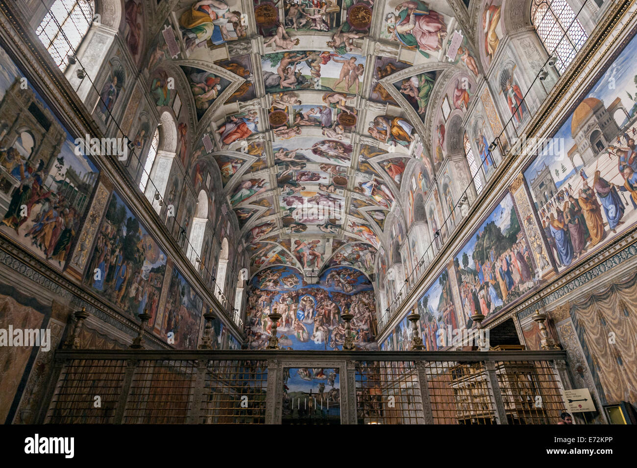 The Sistine Chapel Ceiling Stock Photo 73203502 Alamy