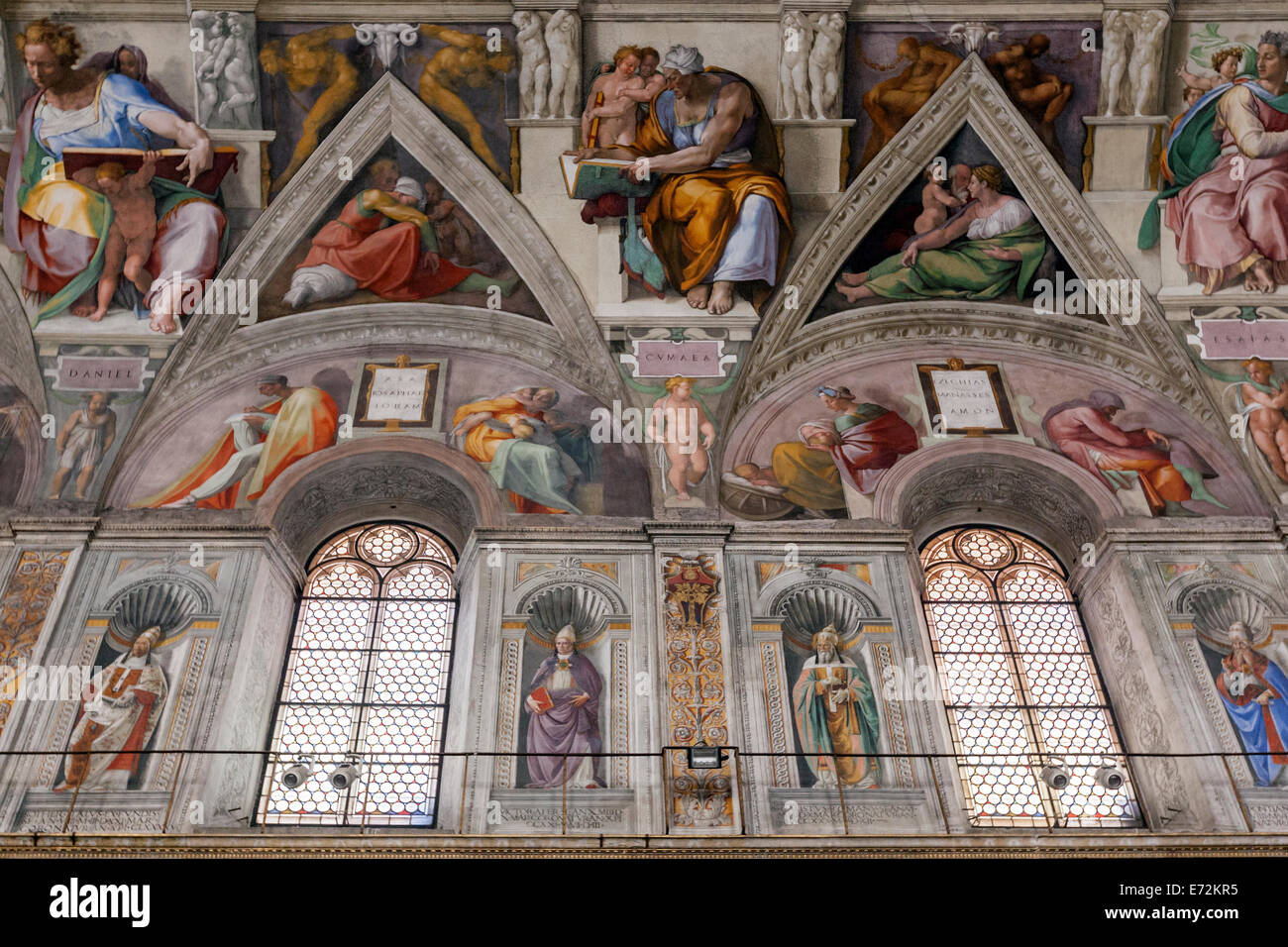 The Sistine Chapel Ceiling Painted By Michelangelo And The North