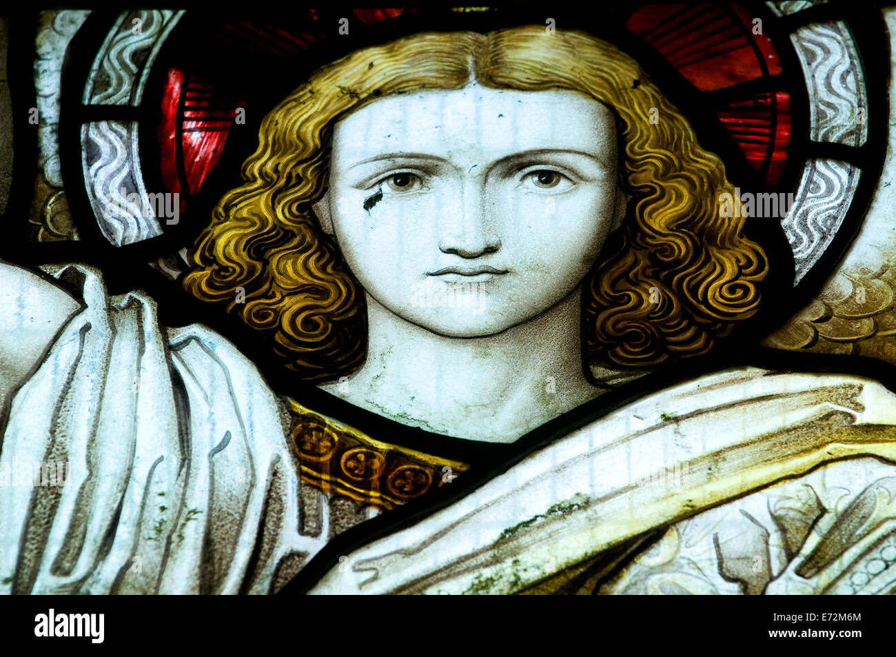 Christian Religious art stained glass Stock Photo Alamy