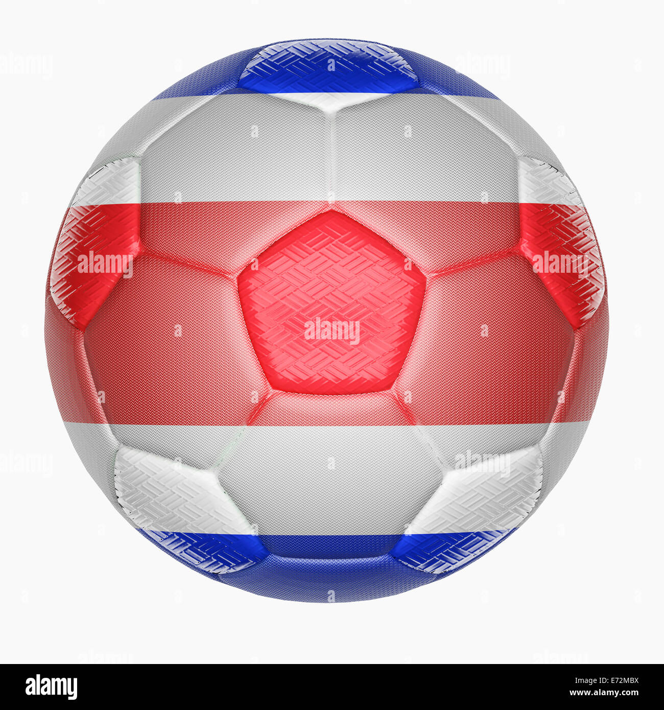 Soccer ball mapping with Costa Rica flag Stock Photo Alamy