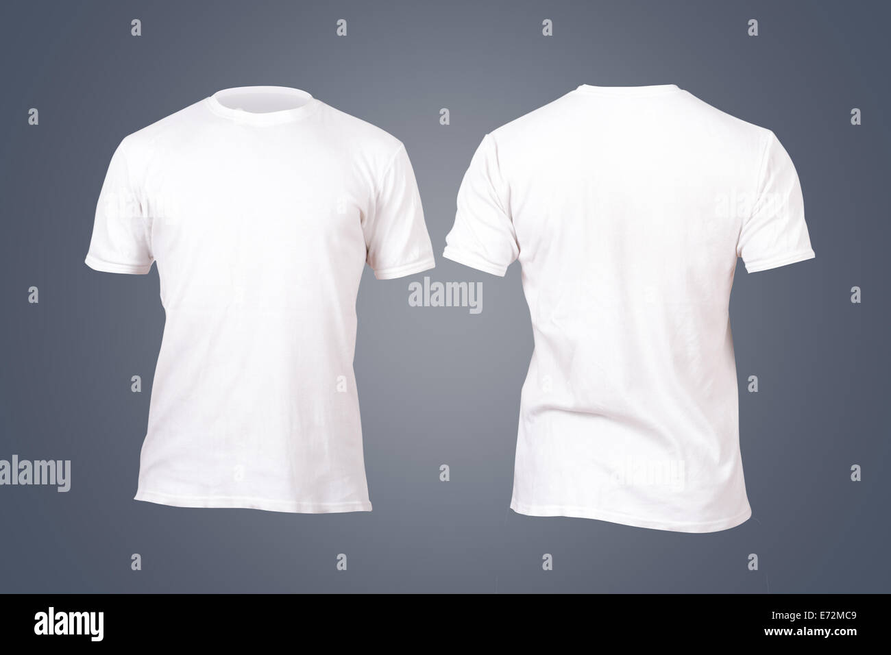White T Shirt Front Back - T Shirt Design Template Png