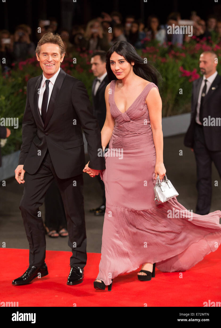 WILLEM DAFOE & WIFE GIADA COLAGRANDE PASOLINI. PREMIERE. 71ST VENICE FILM FESTIVAL LIDO VENICE