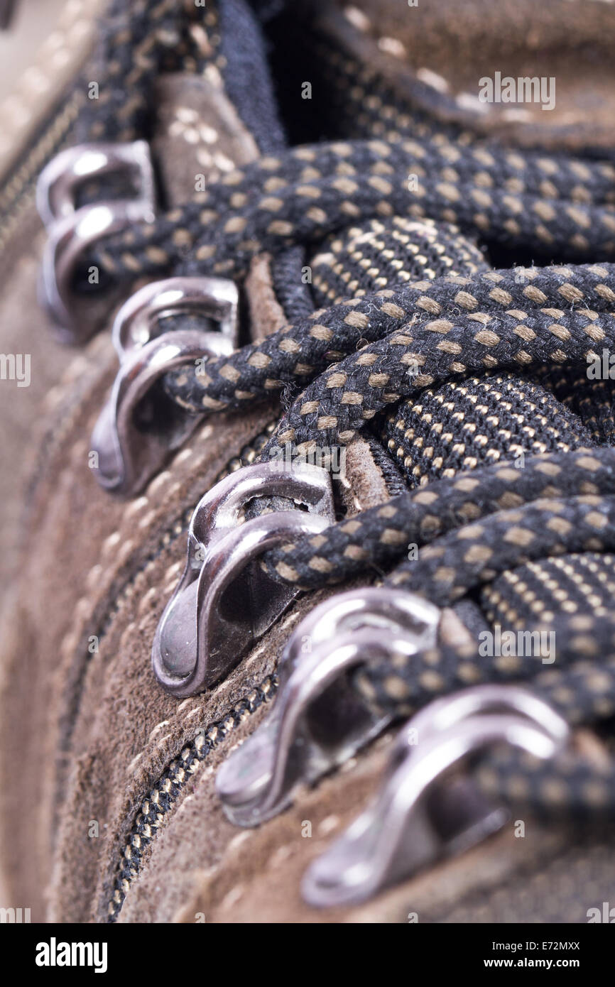 Close up view of shoes lace Stock Photo - Alamy