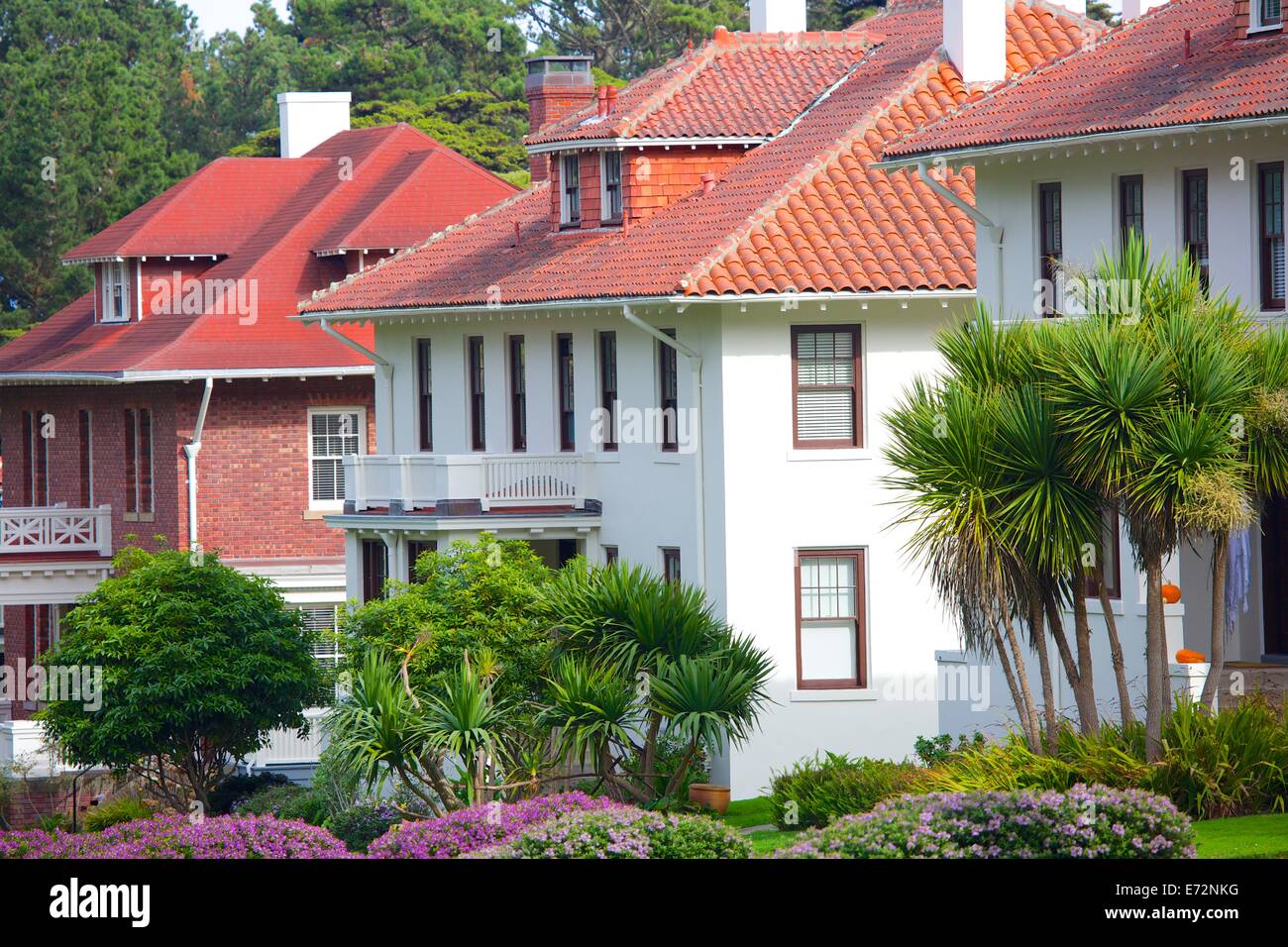 Buildings in the Presidio, San Francisco, California Stock Photo