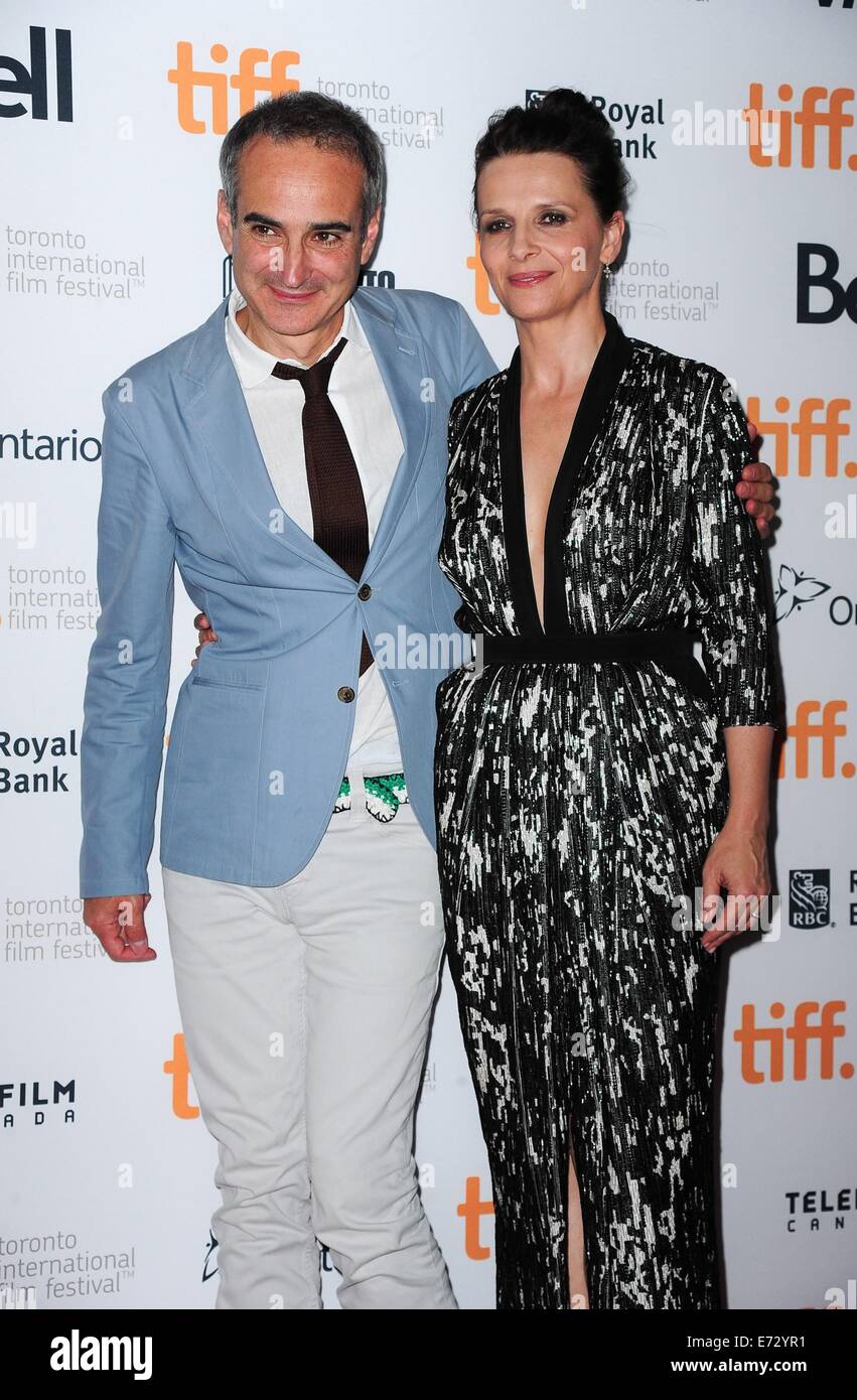 Toronto, ON. 4th Sep, 2014. Olivier Assayas, Juliette Binoche at arrivals for CLOUDS OF SILS MARIA Premiere at the Toronto International Film Festival 2014, Princess of Wales Theatre, Toronto, ON September 4, 2014. Credit:  Gregorio Binuya/Everett Collection/Alamy Live News Stock Photo