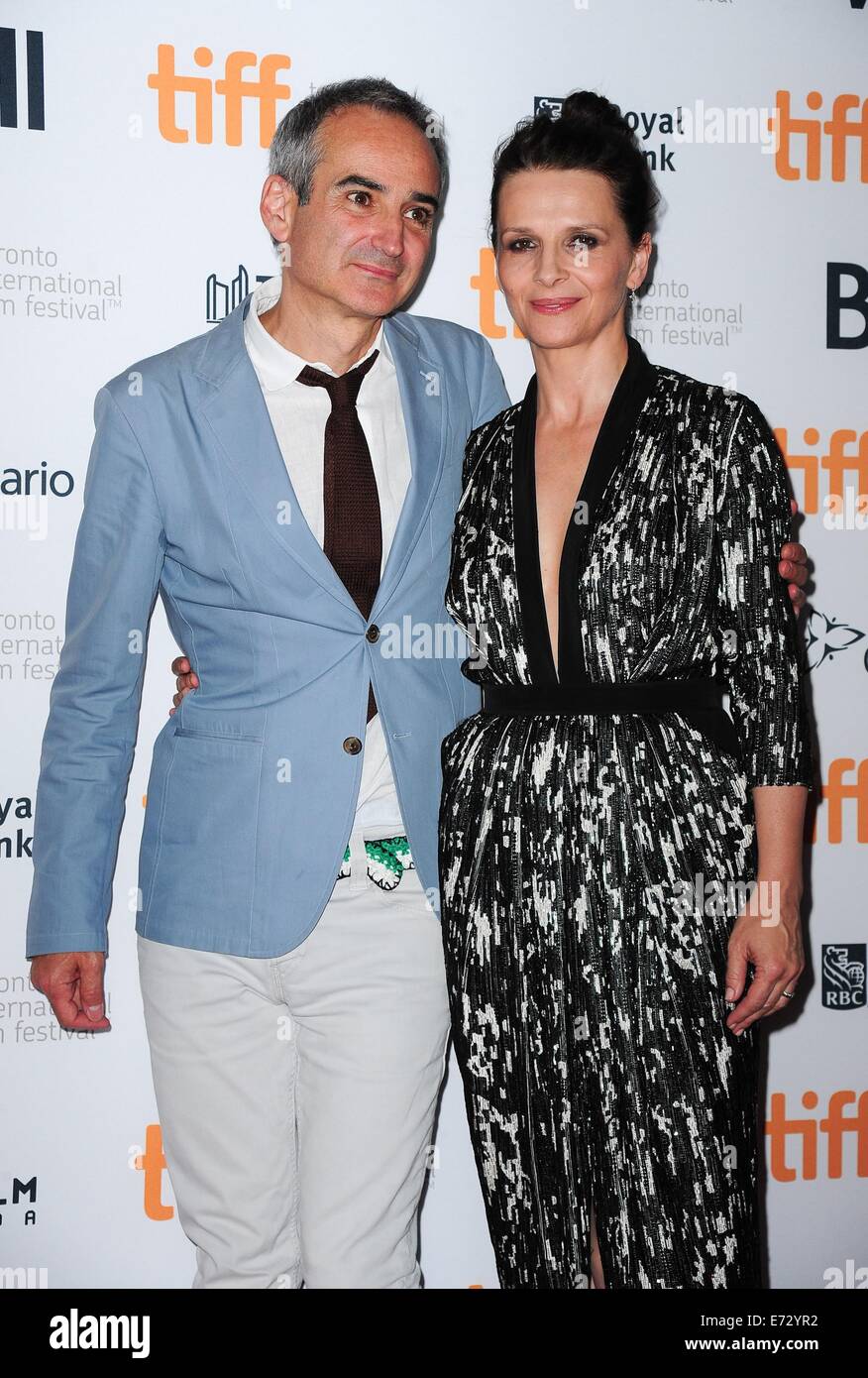 Toronto, ON. 4th Sep, 2014. Olivier Assayas, Juliette Binoche at arrivals for CLOUDS OF SILS MARIA Premiere at the Toronto International Film Festival 2014, Princess of Wales Theatre, Toronto, ON September 4, 2014. Credit:  Gregorio Binuya/Everett Collection/Alamy Live News Stock Photo