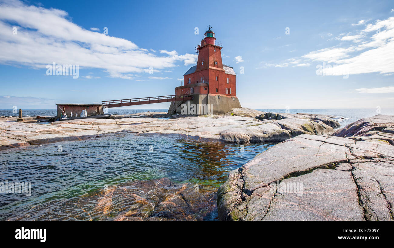 Kallbådan lighthouse, Porkkala, Kirkkonummi, Finland, Europe, EU Stock Photo