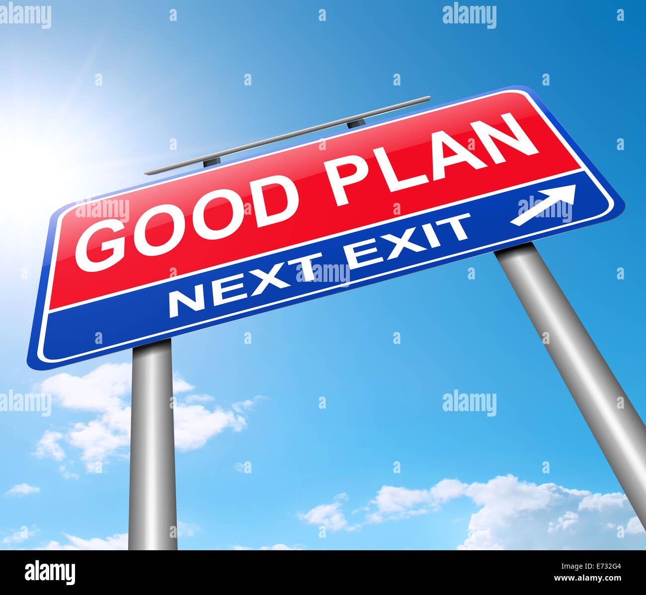 Good plan concept. Stock Photo