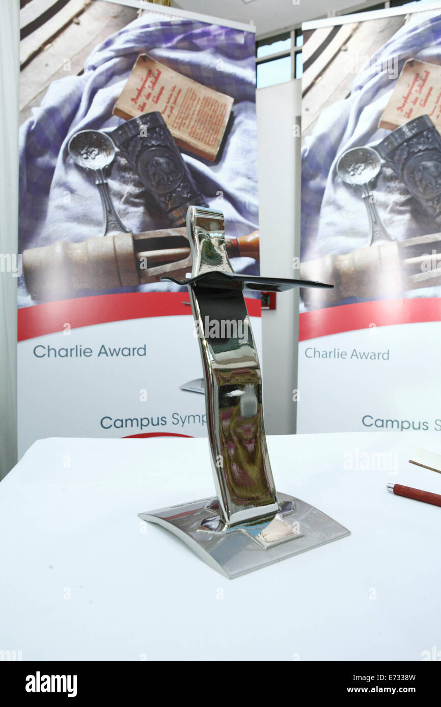 Trophy - Charlie Award 2014 on 5 September 2014 in Iserlohn - Germany. Stock Photo