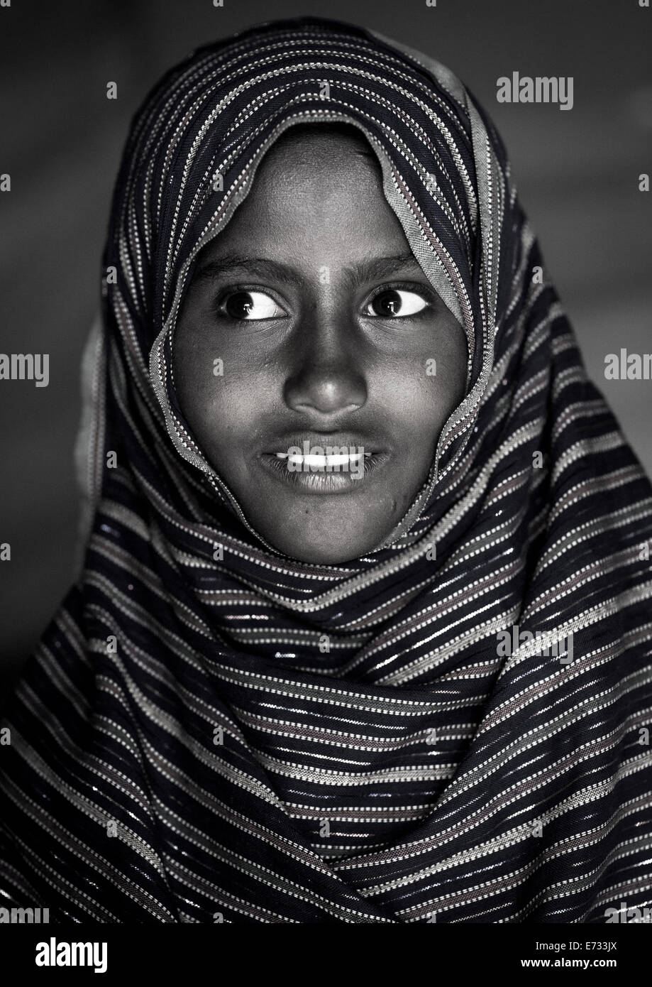 Afar Tribe Woman, Assaita, Afar Regional State, Ethiopia Stock Photo