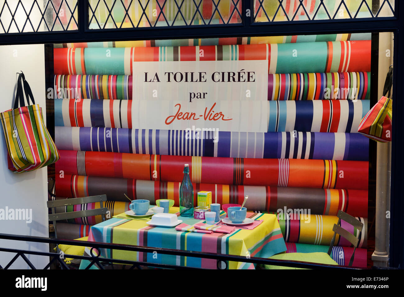 France, Basque Country, Bayonne, display of a shop selling the oilcloth by Jean  Vier Stock Photo - Alamy
