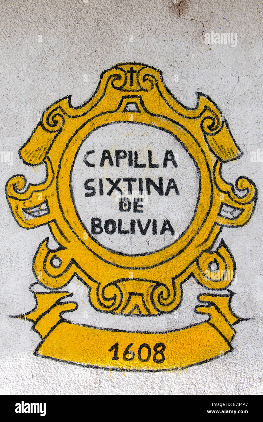 Capilla Sixtina Del Altiplano Boliviano Bolivia South America Stock Photo