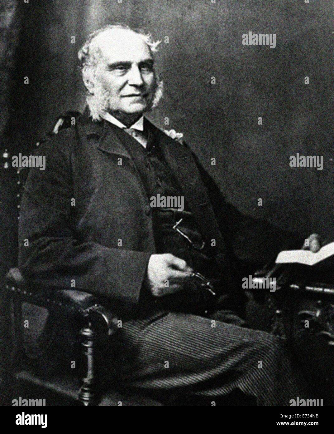William Ewart Gladstone FRS FSS (29 December 1809 – 19 May 1898) was a British Liberal statesman and four times Prime Minister. Stock Photo