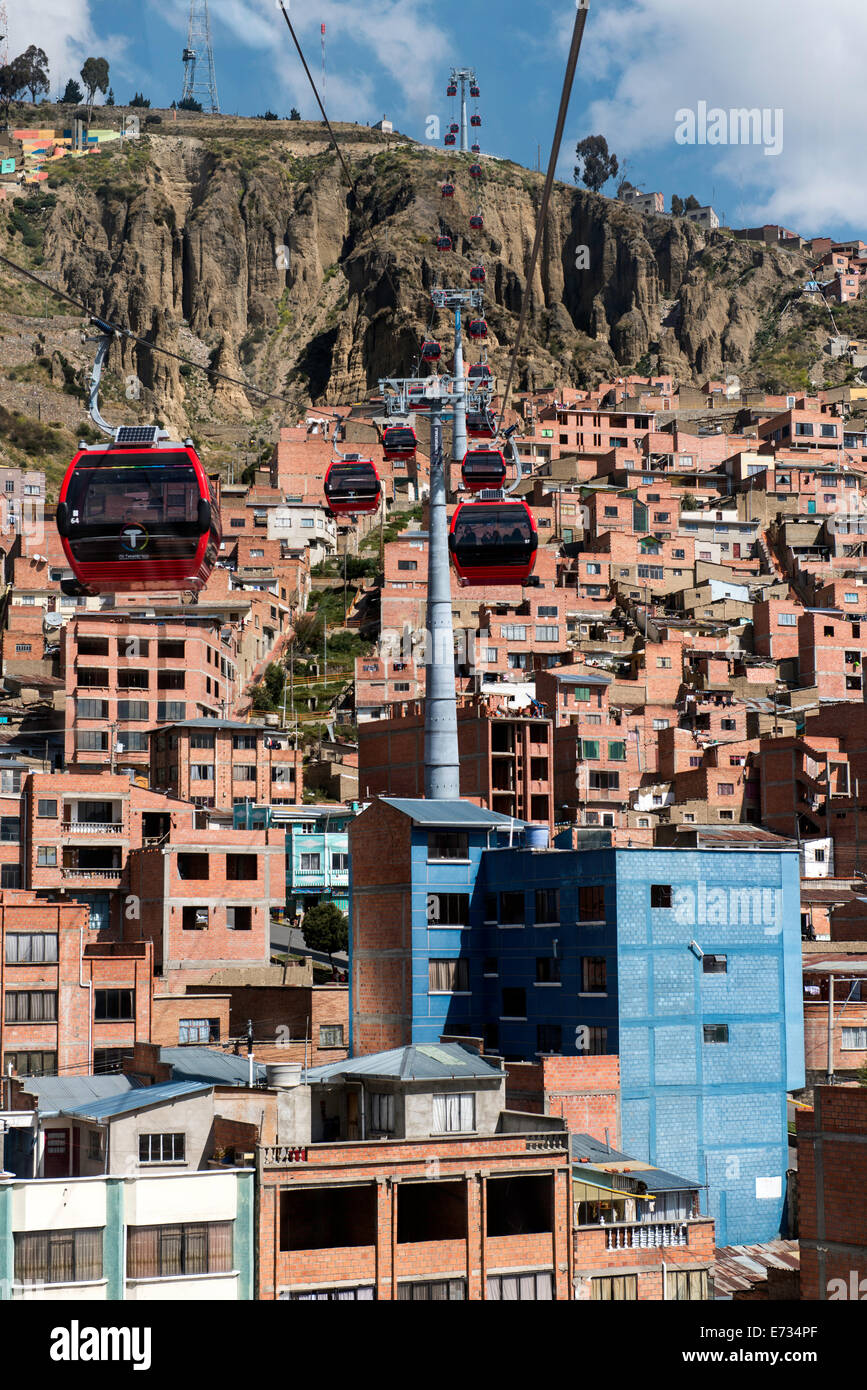 Mi TelefŽrico (cablecar) La Paz Bolivia South America Stock Photo