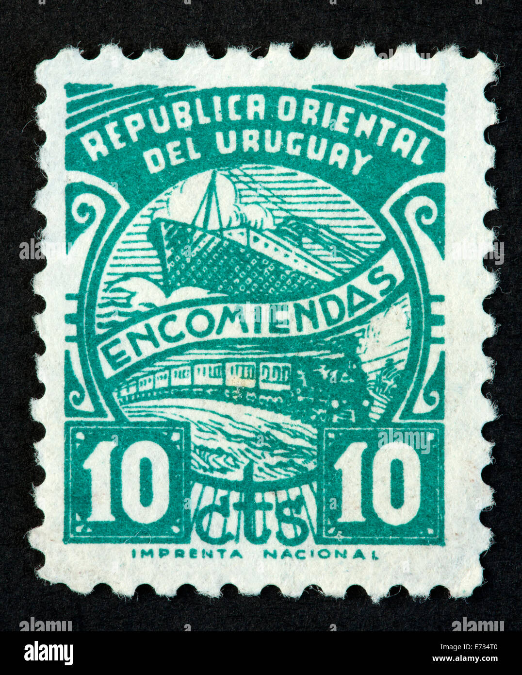Uruguay postage stamp Stock Photo