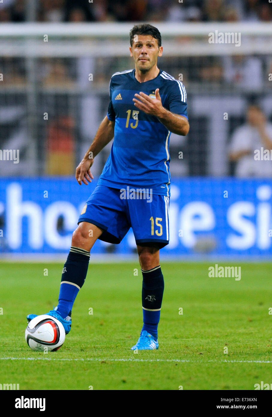 Friendly match, ESPRIT Arena Duesseldorf: Germany vs Argentinia 2:4; Martin Demichelis (ARG). Stock Photo