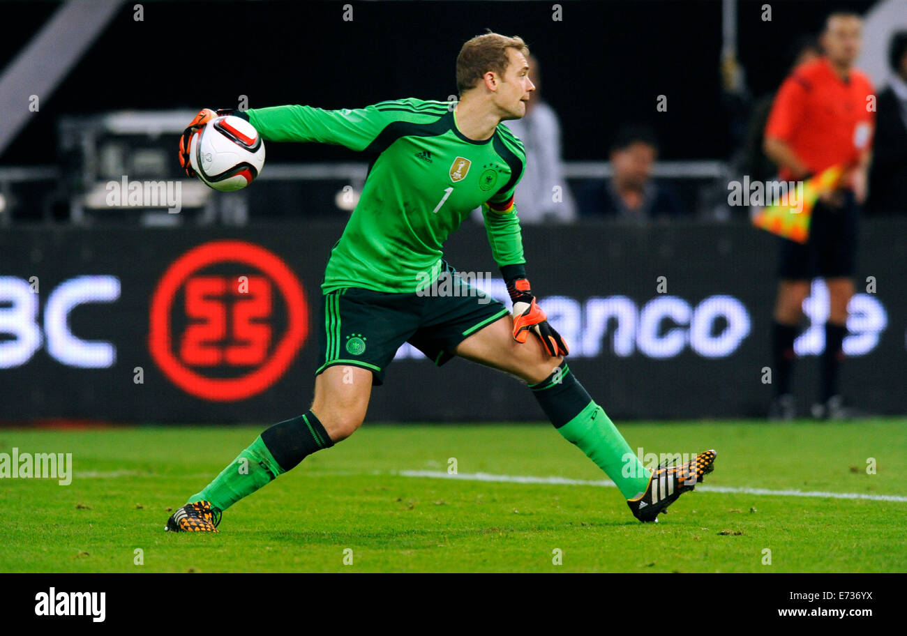 Friendly match, ESPRIT Arena Duesseldorf: Germany vs Argentinia 2:4; Manuel Neuer (GER). Stock Photo
