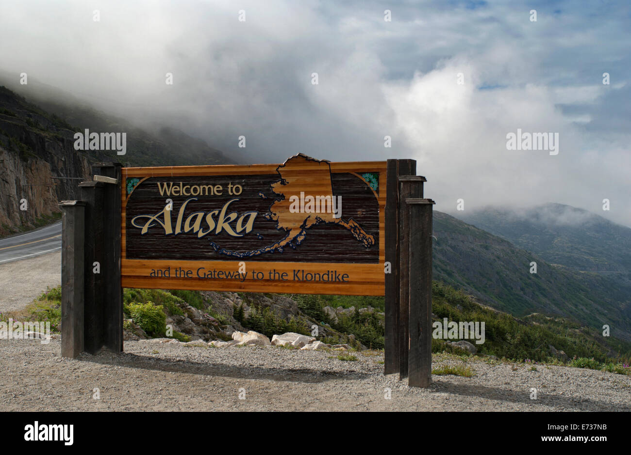 Welcome To Skagway High Resolution Stock Photography And Images Alamy