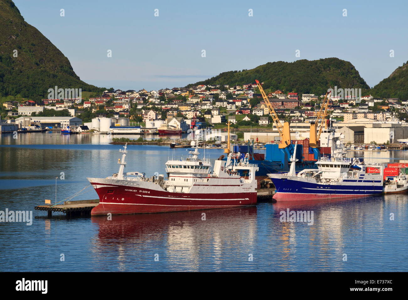 Fishing boats, Alesund, More og Romsdal, Norway, Scandinavia, Europe