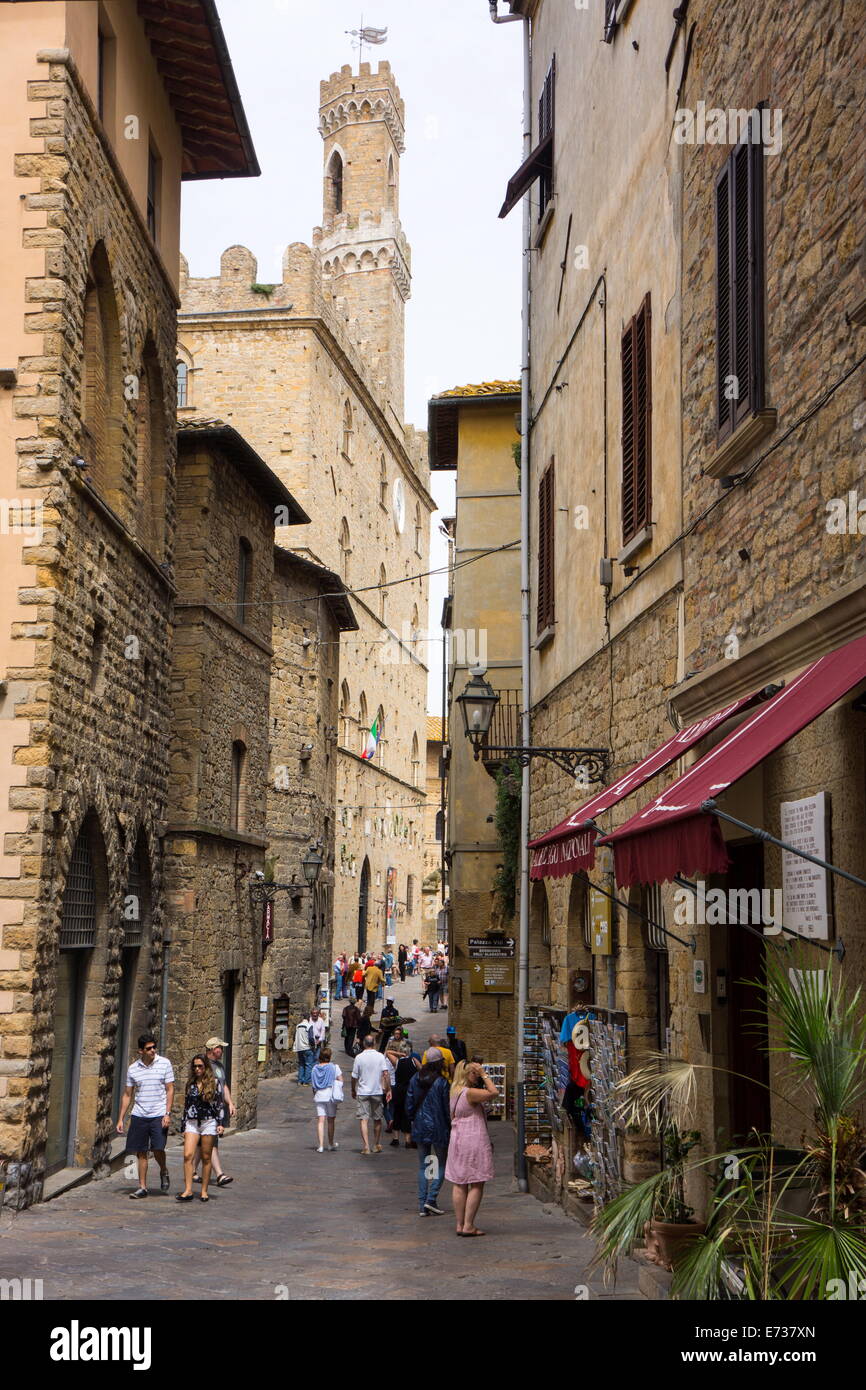 Street in Old Town, Volterra, Tuscany, Italy, Europe Stock Photo Alamy