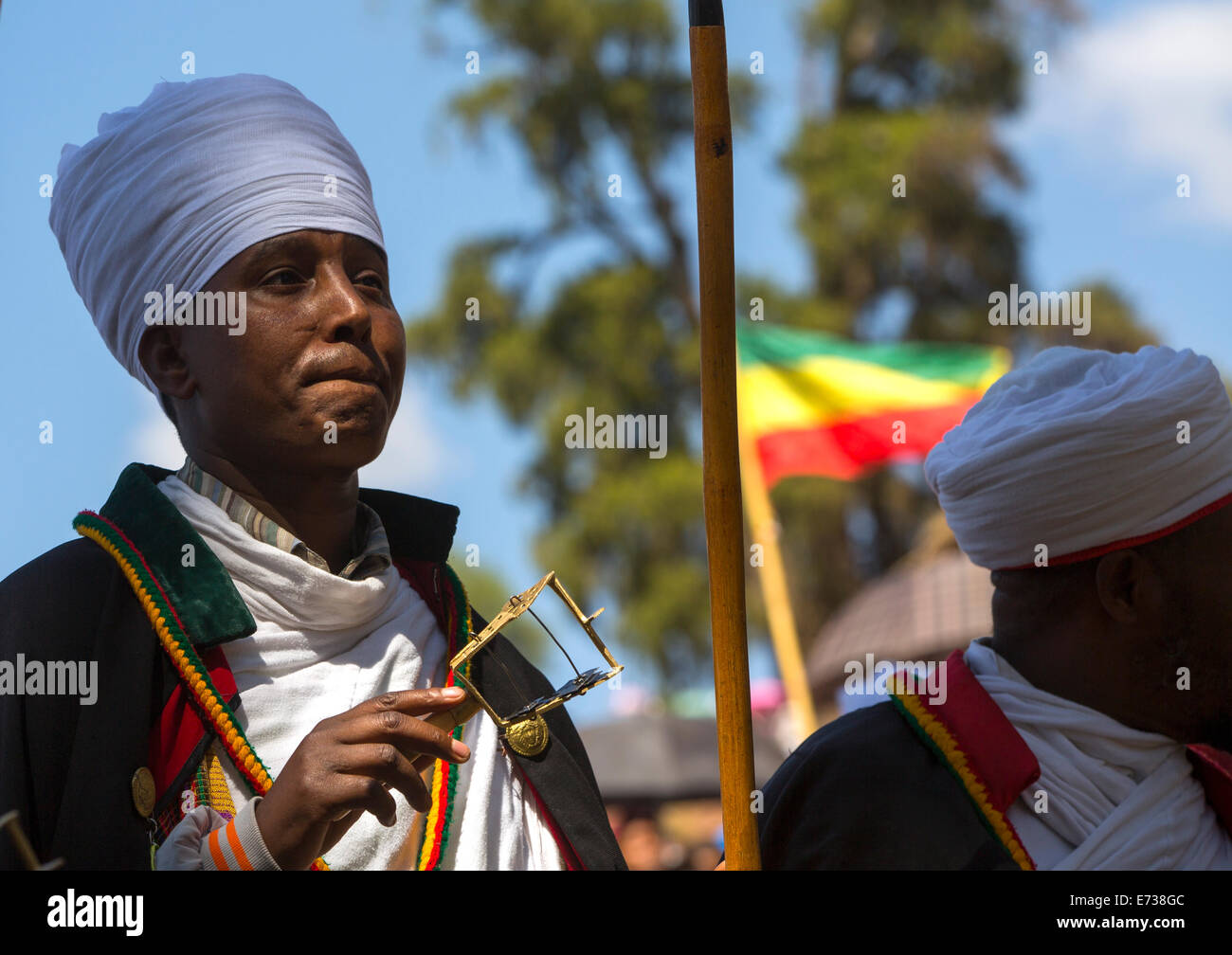 Ethiopian Orthodox Priests Celebrating The Colorful Timkat Epiphany ...