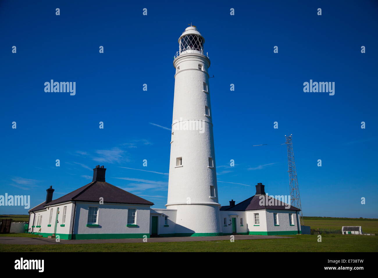 Nash Point Lighthouse, Vale of Glamorgan, Wales, United Kingdom, Europe Stock Photo