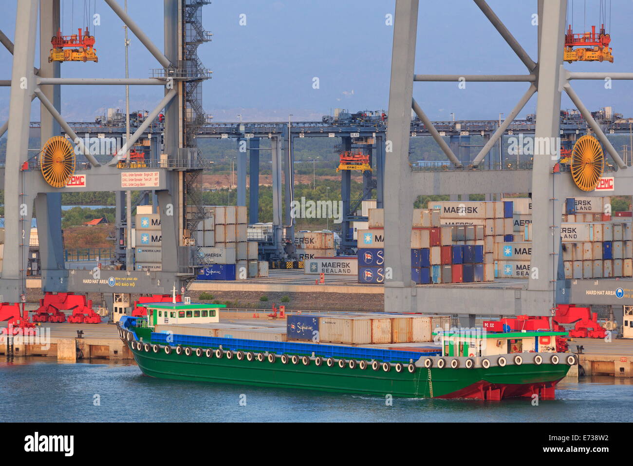 Container Ship In Phu My Port Ho Chi Minh City Saigon Vietnam Indochina Southeast Asia Asia Stock Photo Alamy
