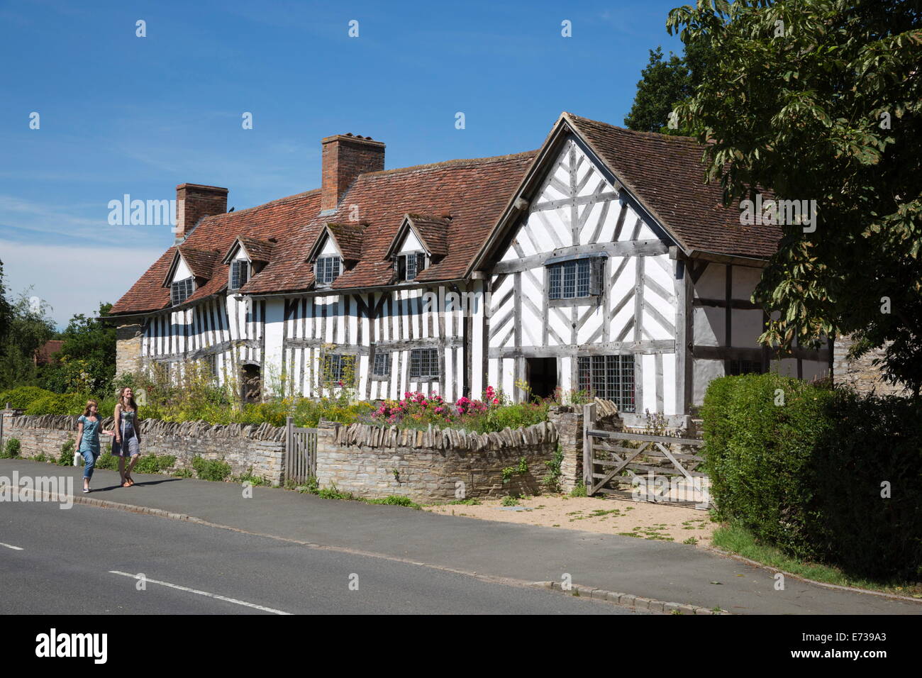 Palmer's farmhouse, Mary Arden's Farm, Stratford-upon-Avon, Warwickshire, England, United Kingdom, Europe Stock Photo