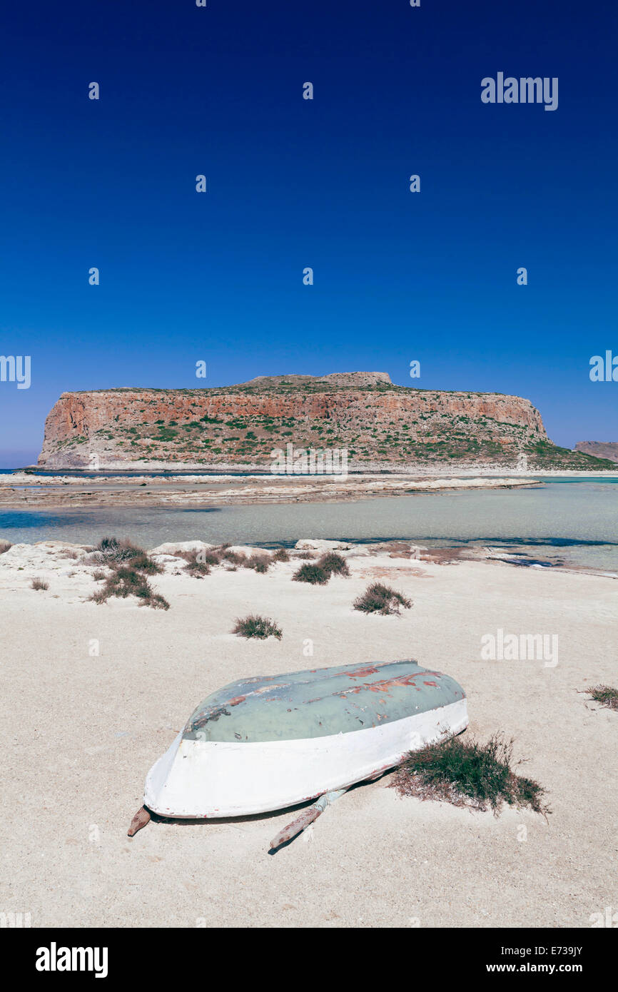 Balos Bay and beach, Gramvousa Peninsula, Crete, Greek Islands, Greece, Europe Stock Photo