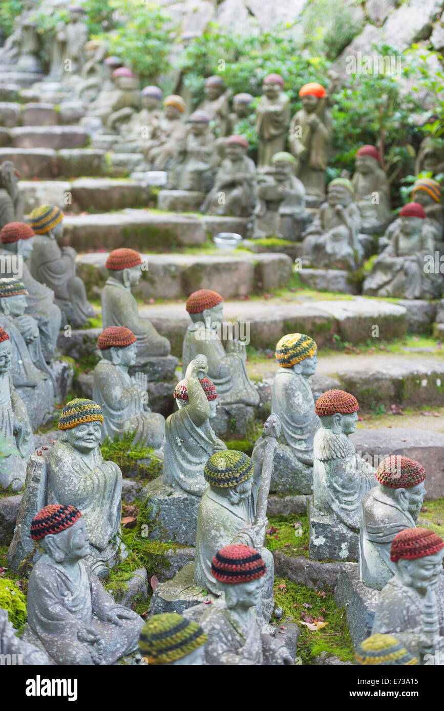Statues in Daishoin Buddhist temple, Miyajima Island, Hiroshima