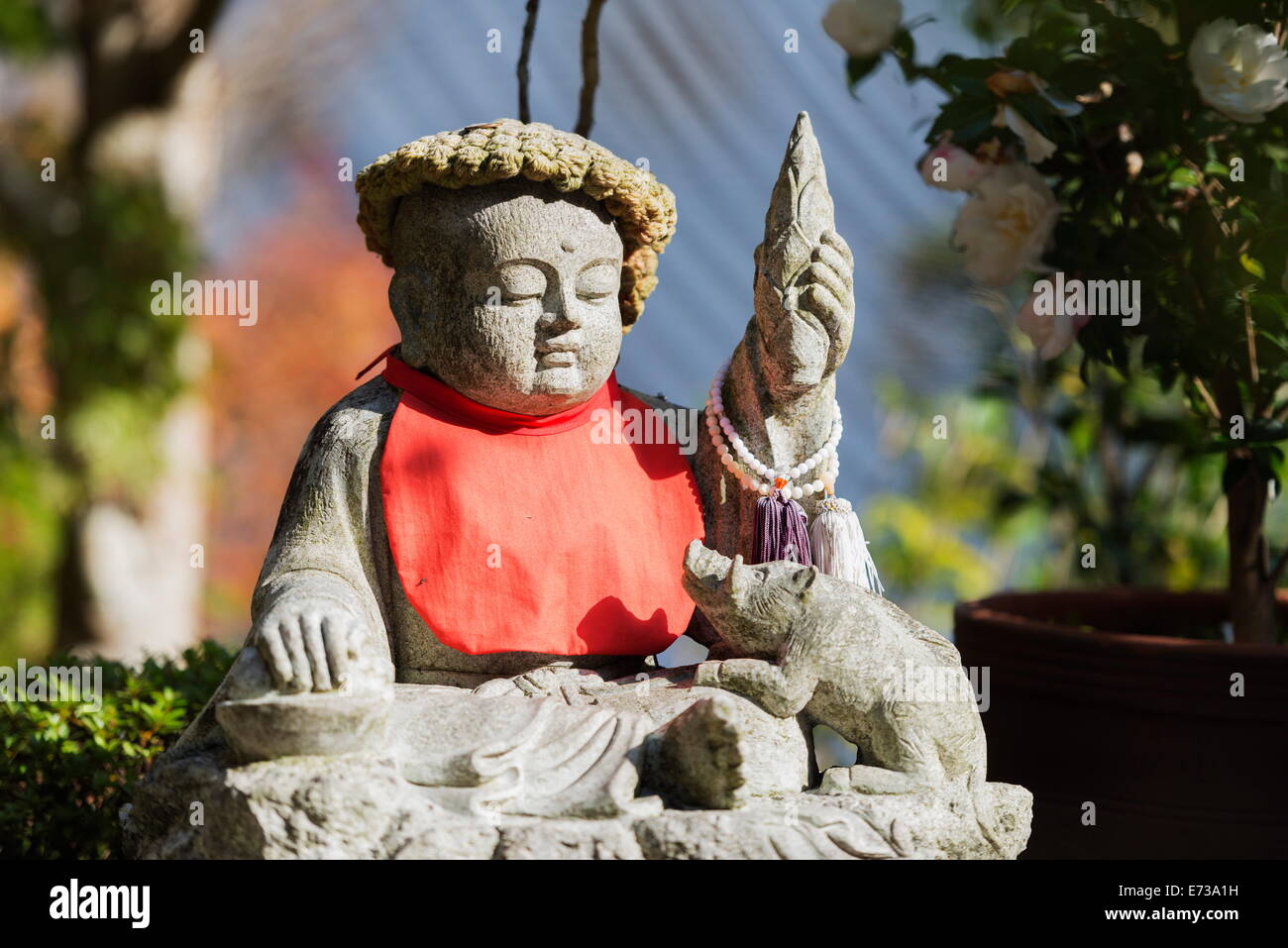 Statue in Daisho-in Buddhist temple, Miyajima Island, Hiroshima Prefecture, Honshu, Japan, Asia Stock Photo