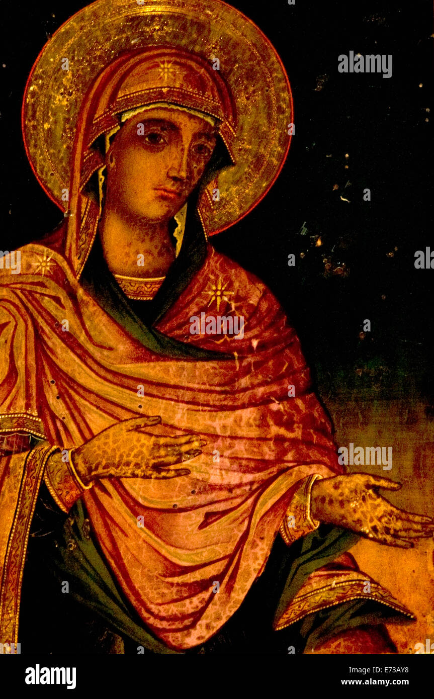 Christian Religious Iconography Bulgarian Icon Stock Photo - Alamy