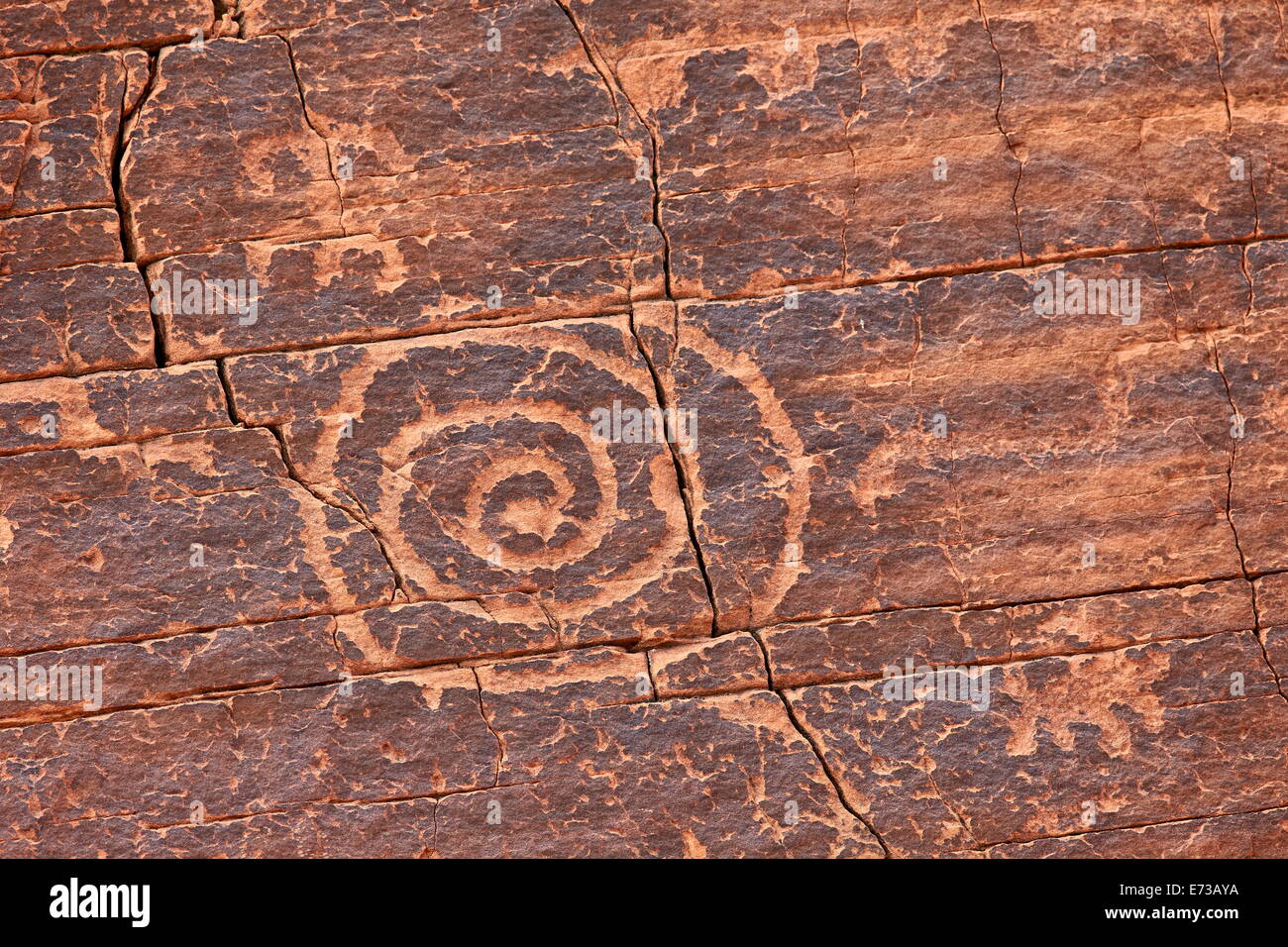 Petroglyphs, Gold Butte, Nevada, United States of America, North America Stock Photo