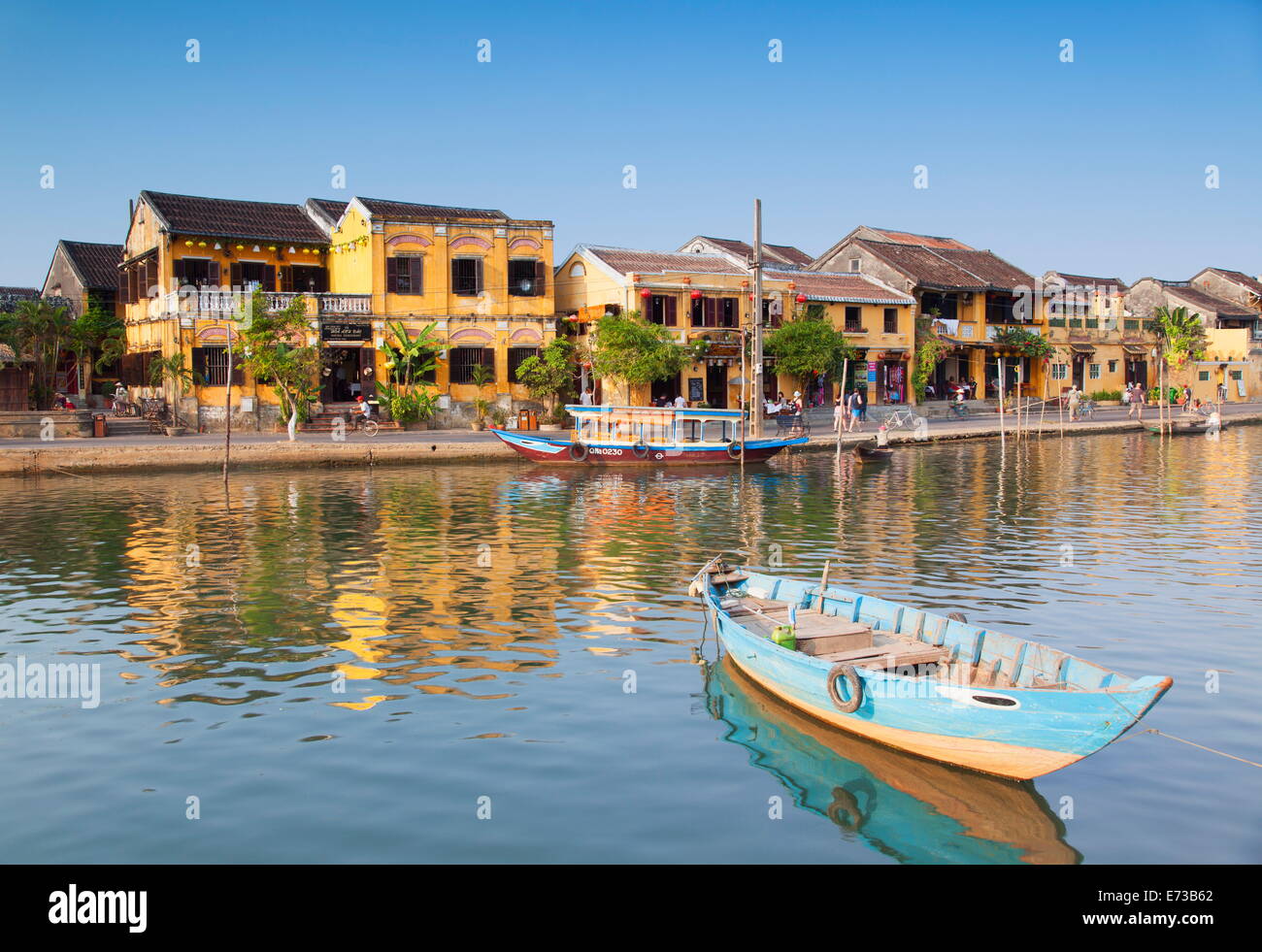 Boat on Thu Bon River, Hoi An, UNESCO World Heritage Site, Quang Nam, Vietnam, Indochina, Southeast Asia, Asia Stock Photo