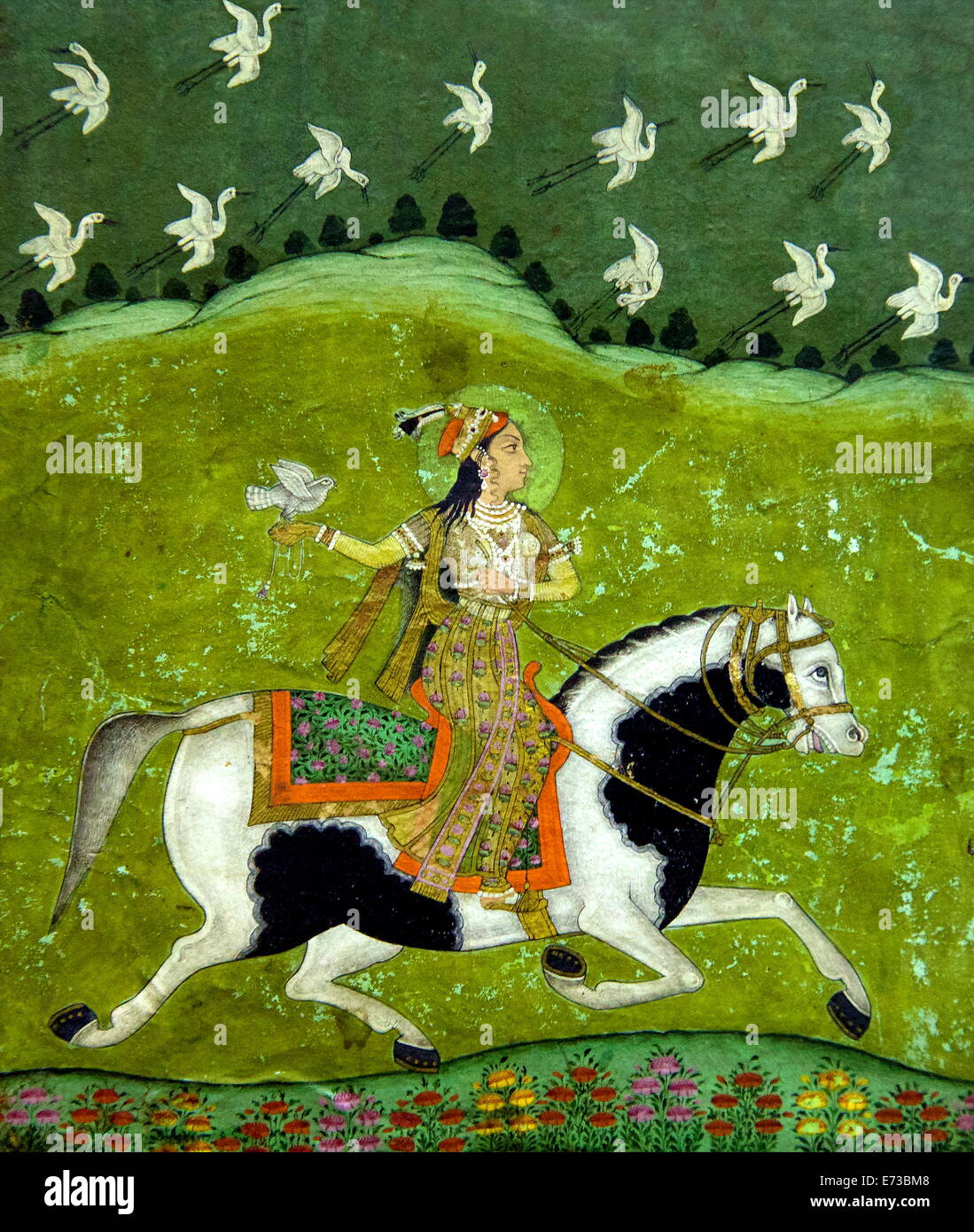 Sultan Razia of Delhi, 18th century, Archaeological Museum, Red Fort, Delhi, India, Asia Stock Photo