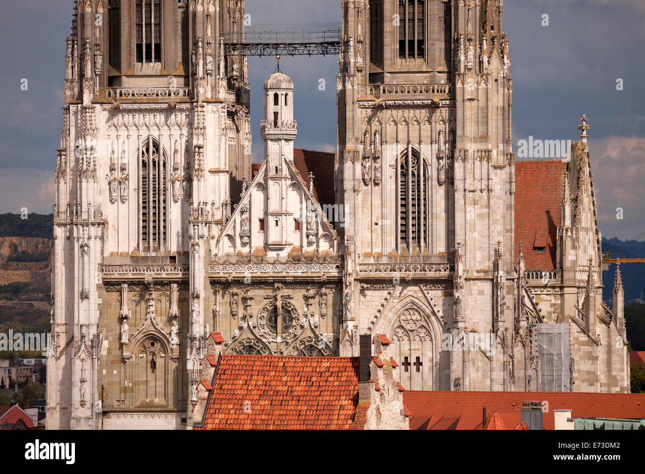 Regensburg Cathedral in Regensburg, Bavaria, Germany, Europe Stock Photo