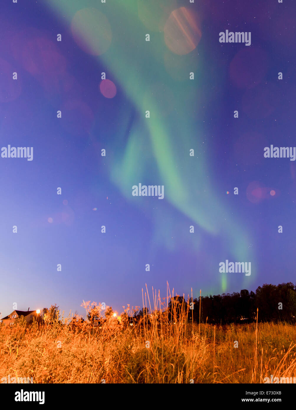 aurora over Tromso Stock Photo - Alamy