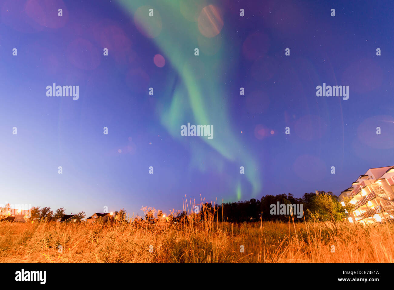 aurora over Tromso Stock Photo - Alamy