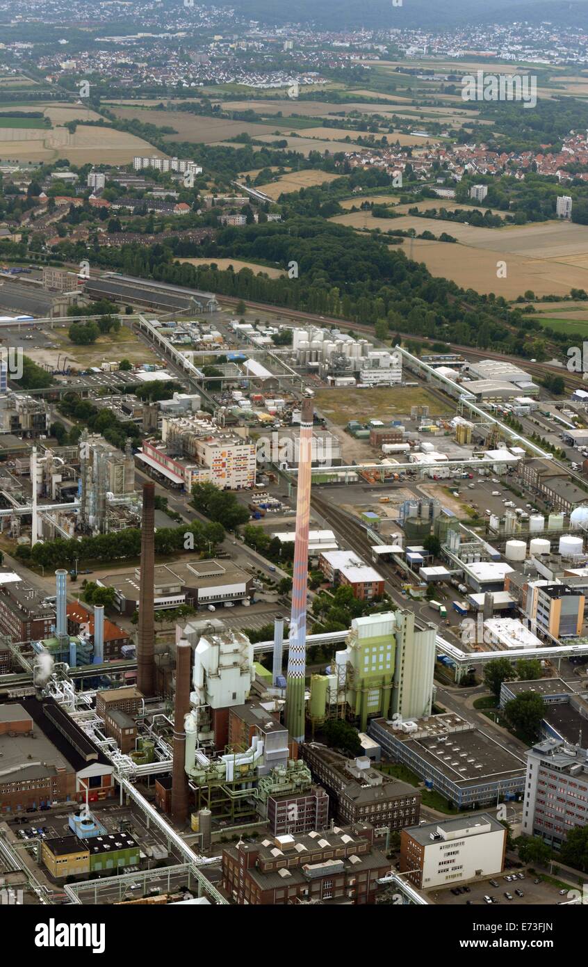 Industrial park Höchst and river Main 14.07.2014 Stock Photo Alamy