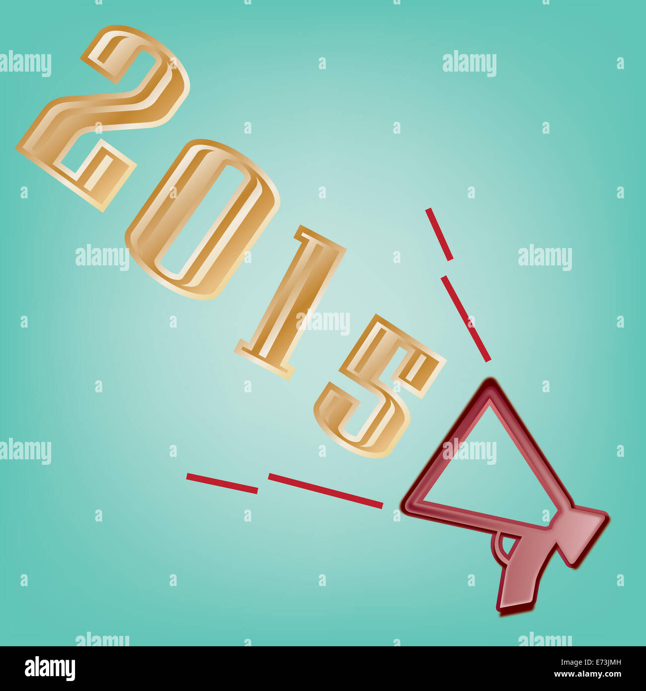 abstract 2015 Text on a blue background Stock Photo - Alamy