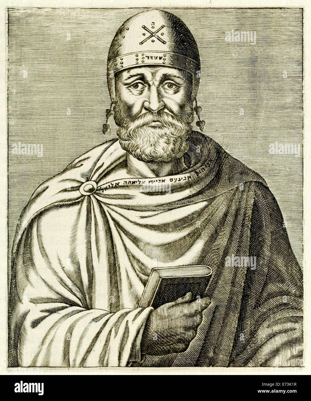 Philo of Alexandria (25-50) from “True Portraits…” by André Thévet published in 1594. See description for more information. Stock Photo