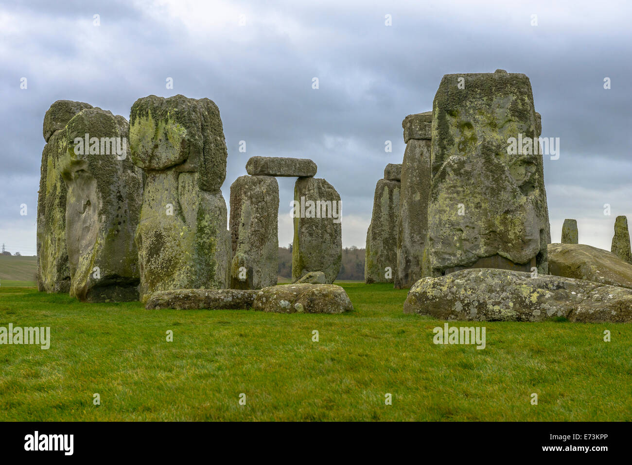 Stonehenge is a prehistoric monument located in Wiltshire, England Stock Photo