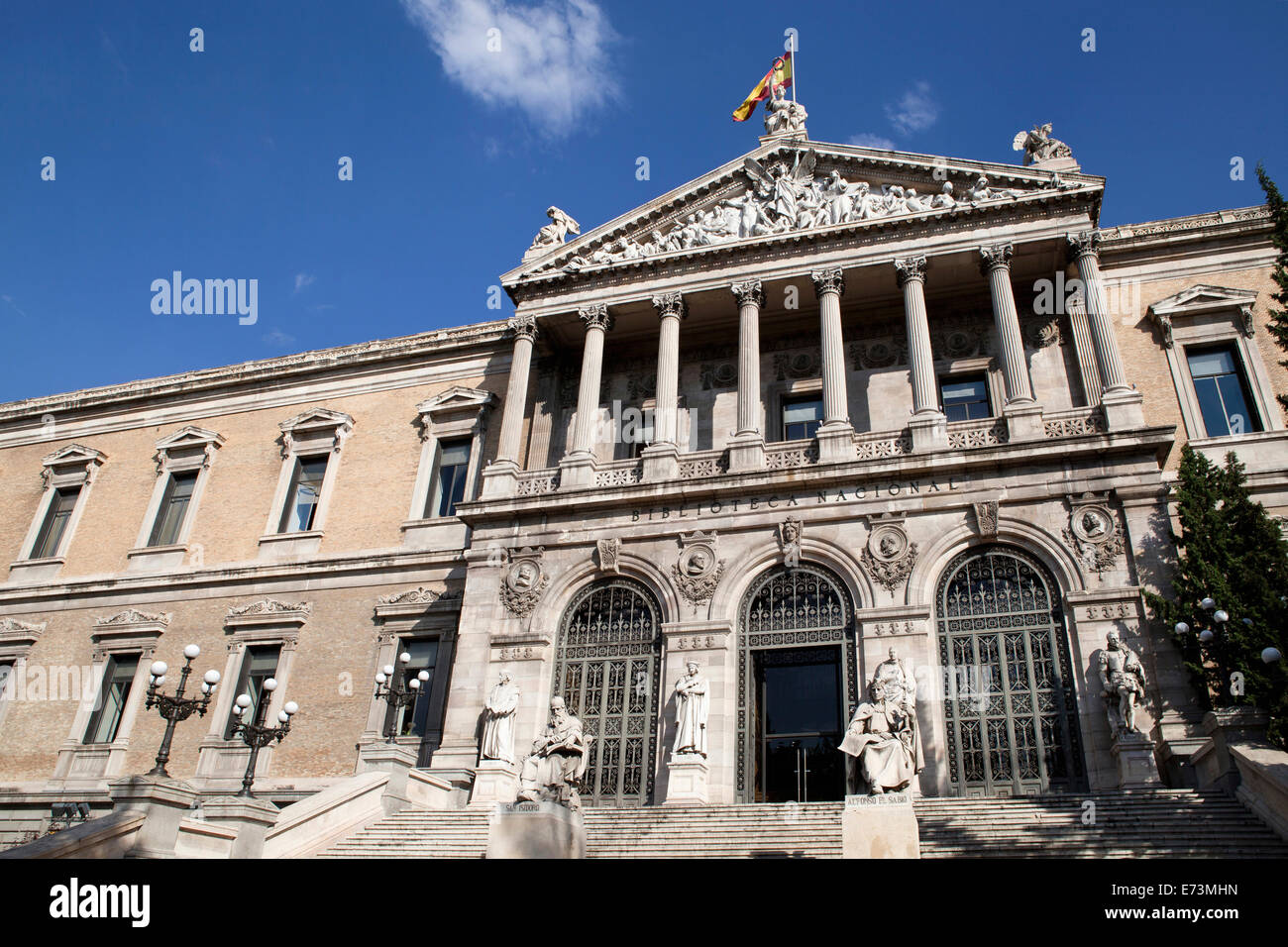 Spain, Madrid, National Library. Stock Photo