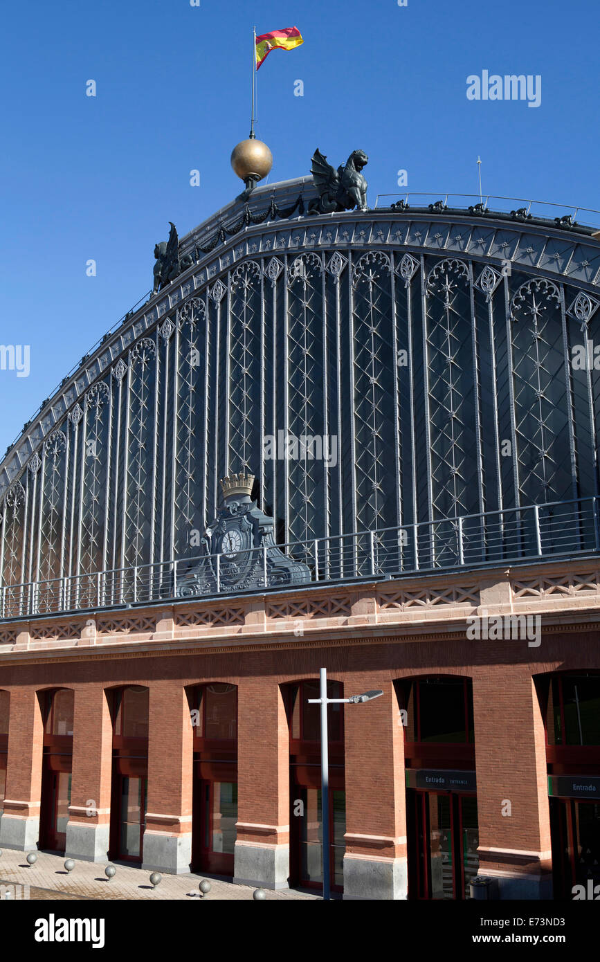 Spain, Madrid, Atocha Railway Station. Stock Photo