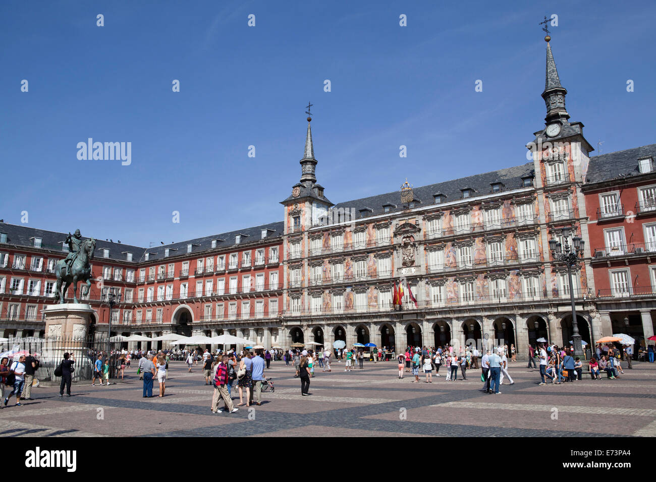 Spain, Madrid, Plaza Mayor. Stock Photo