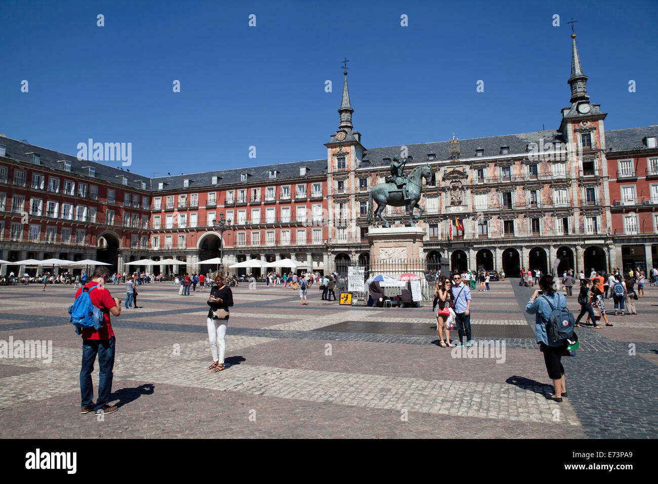 Spain, Madrid, Plaza Mayor. Stock Photo