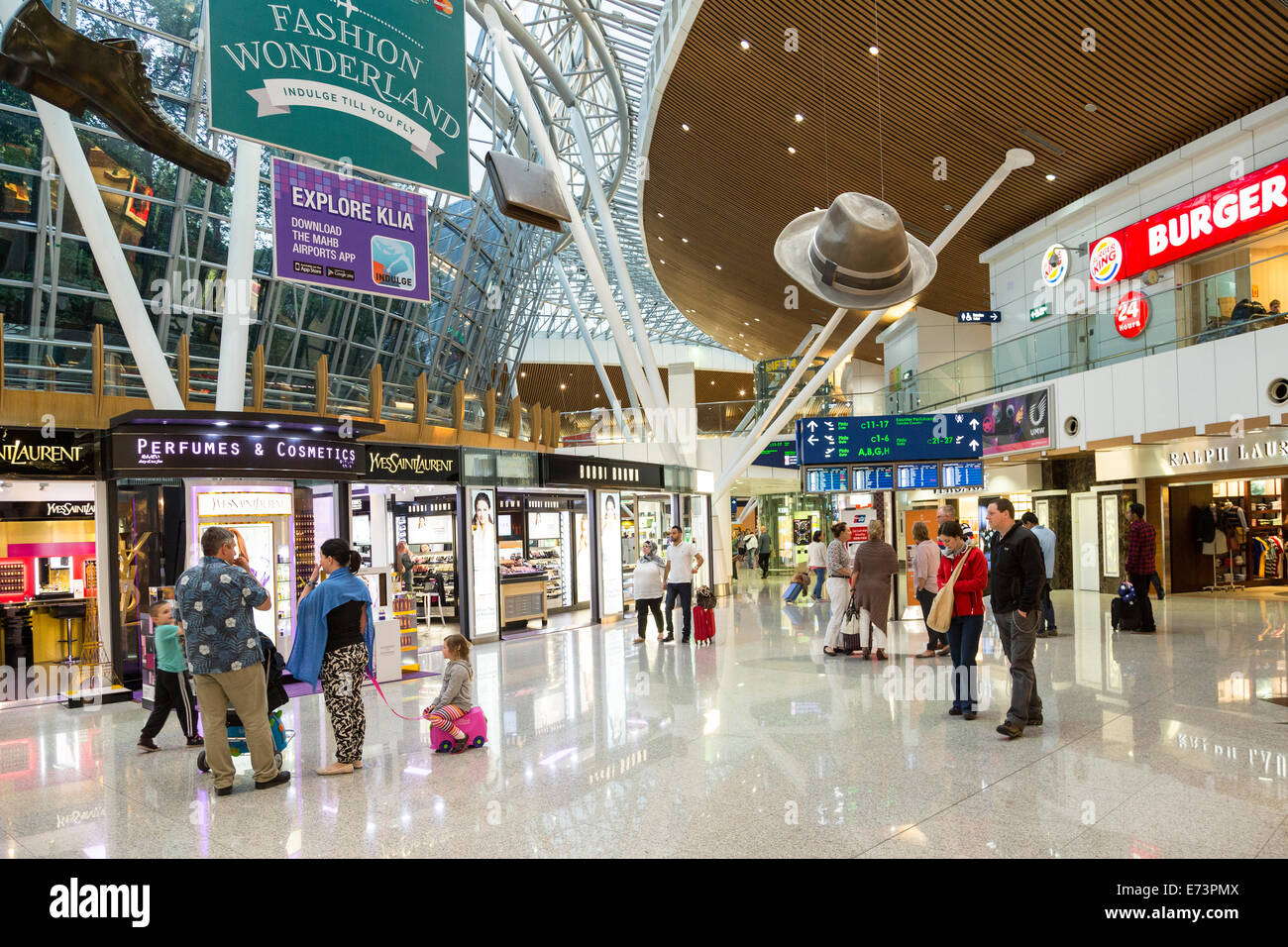 Shopping duty free in Kuala Lumpur airport, Malaysia Stock Photo